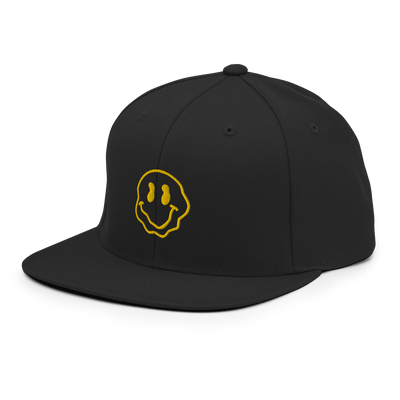 Smiley Melt Snapback Hat - Just Another Cap Store