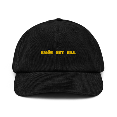 SOS Corduroy hat - Black - Just Another Cap Store