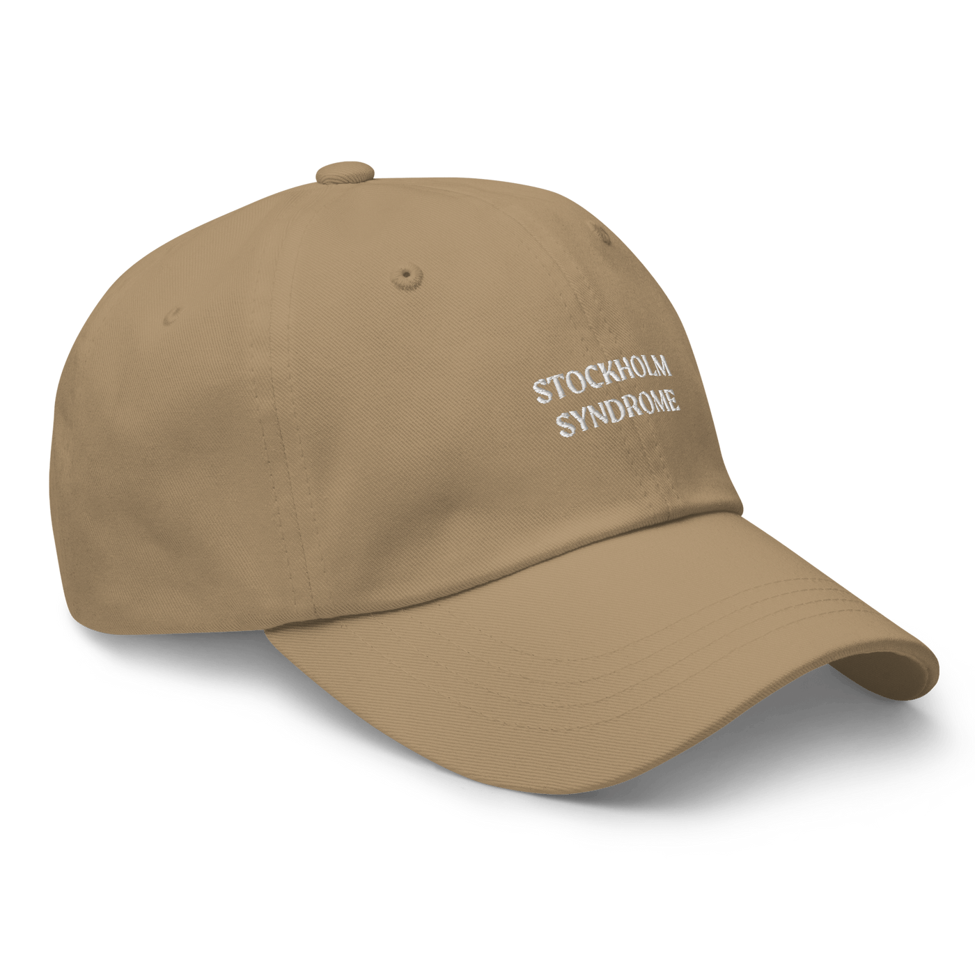 Stockholm Syndrome Dad hat - Khaki - - Just Another Cap Store