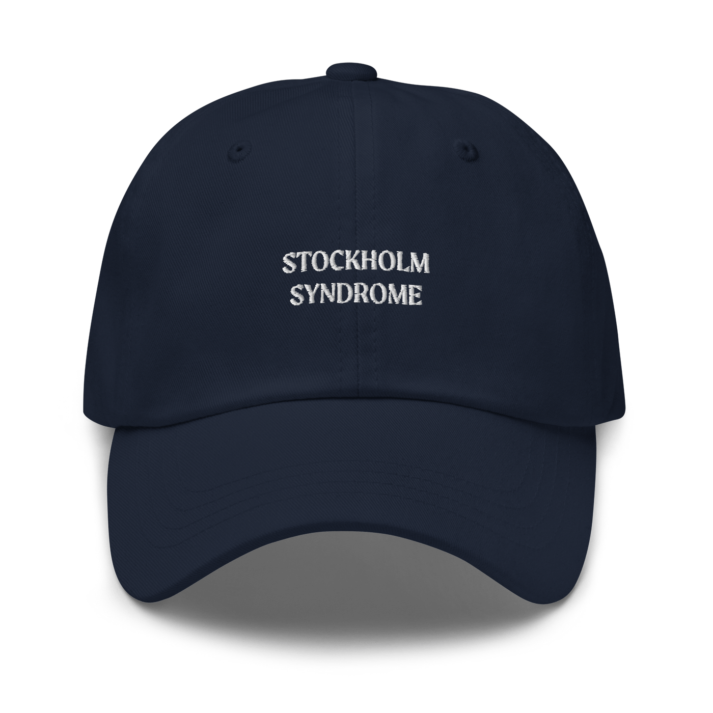 Stockholm Syndrome Dad hat - Navy - - Just Another Cap Store