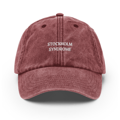 Stockholm Syndrome Vintage Hat - Vintage Red - - Just Another Cap Store