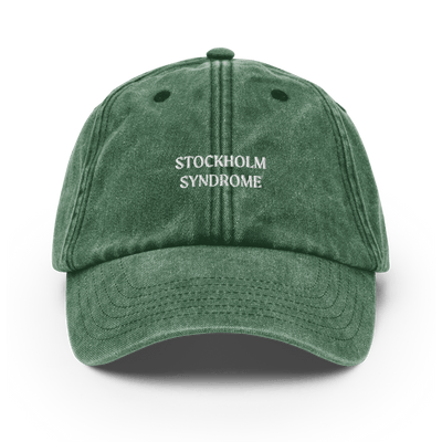 Stockholm Syndrome Vintage Hat - Vintage Bottle Green - - Just Another Cap Store
