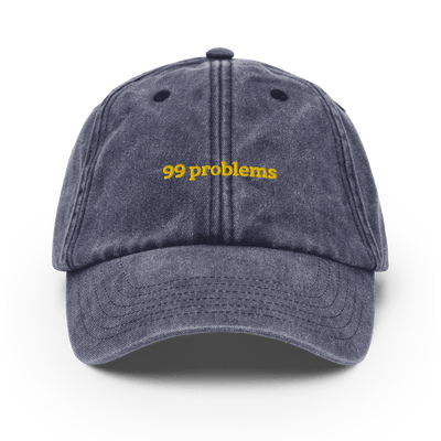 99 problems Vintage Hat - Vintage Denim - - Just Another Cap Store