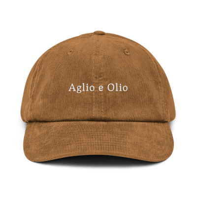 Aglio e Olio Corduroy hat - Camel - - Just Another Cap Store