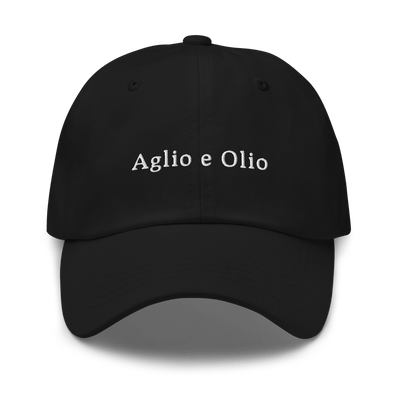 Aglio e Olio Dad hat - Black - - Just Another Cap Store