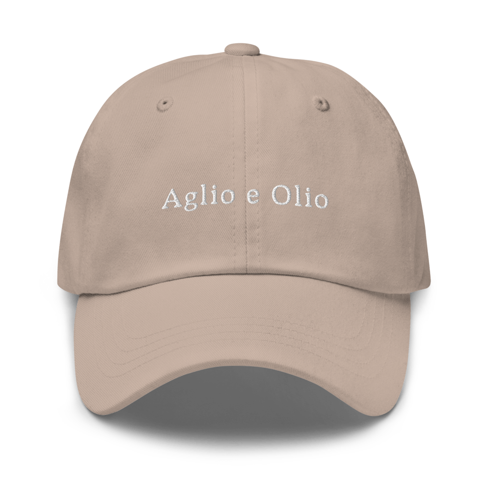Aglio e Olio Dad hat - Stone - - Just Another Cap Store