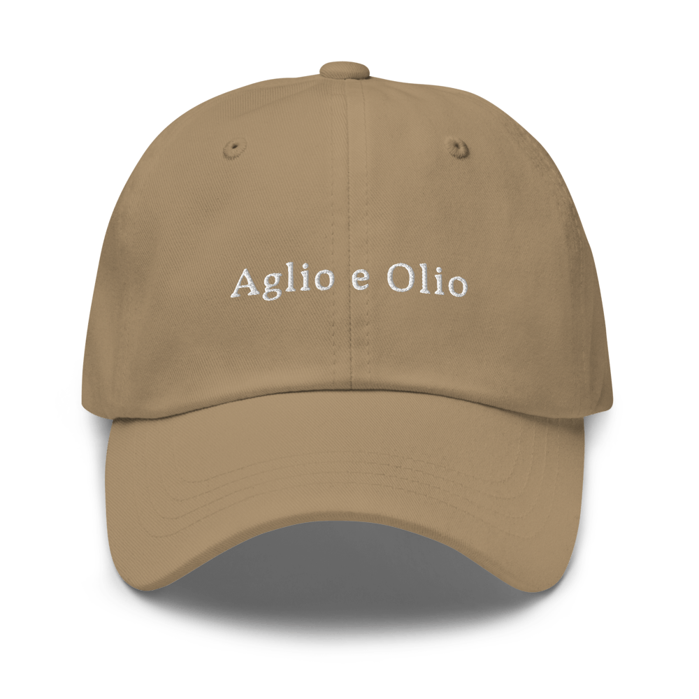 Aglio e Olio Dad hat - Khaki - - Just Another Cap Store