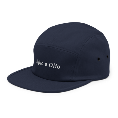 Aglio e Olio Five Panel Hat - Navy - - Just Another Cap Store