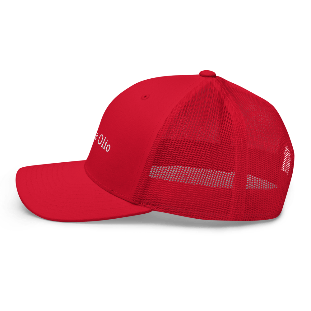 Aglio e Olio Trucker Cap - Red - - Just Another Cap Store
