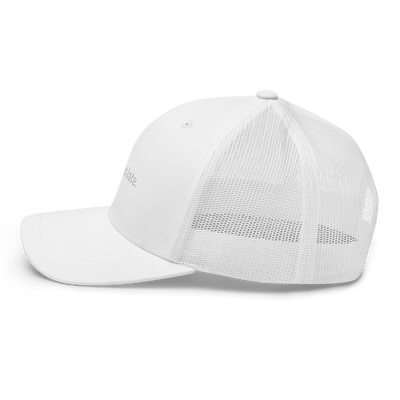 Always Late. Trucker Cap - White - - Just Another Cap Store