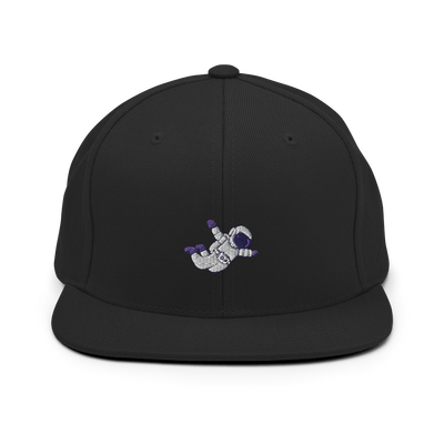 Astronaut Snapback Hat - Black - - Just Another Cap Store