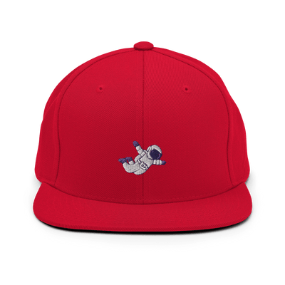 Astronaut Snapback Hat - Red - - Just Another Cap Store