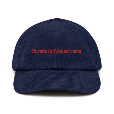 Bucatini all'Amatriciana Corduroy hat - Oxford Navy - - Just Another Cap Store
