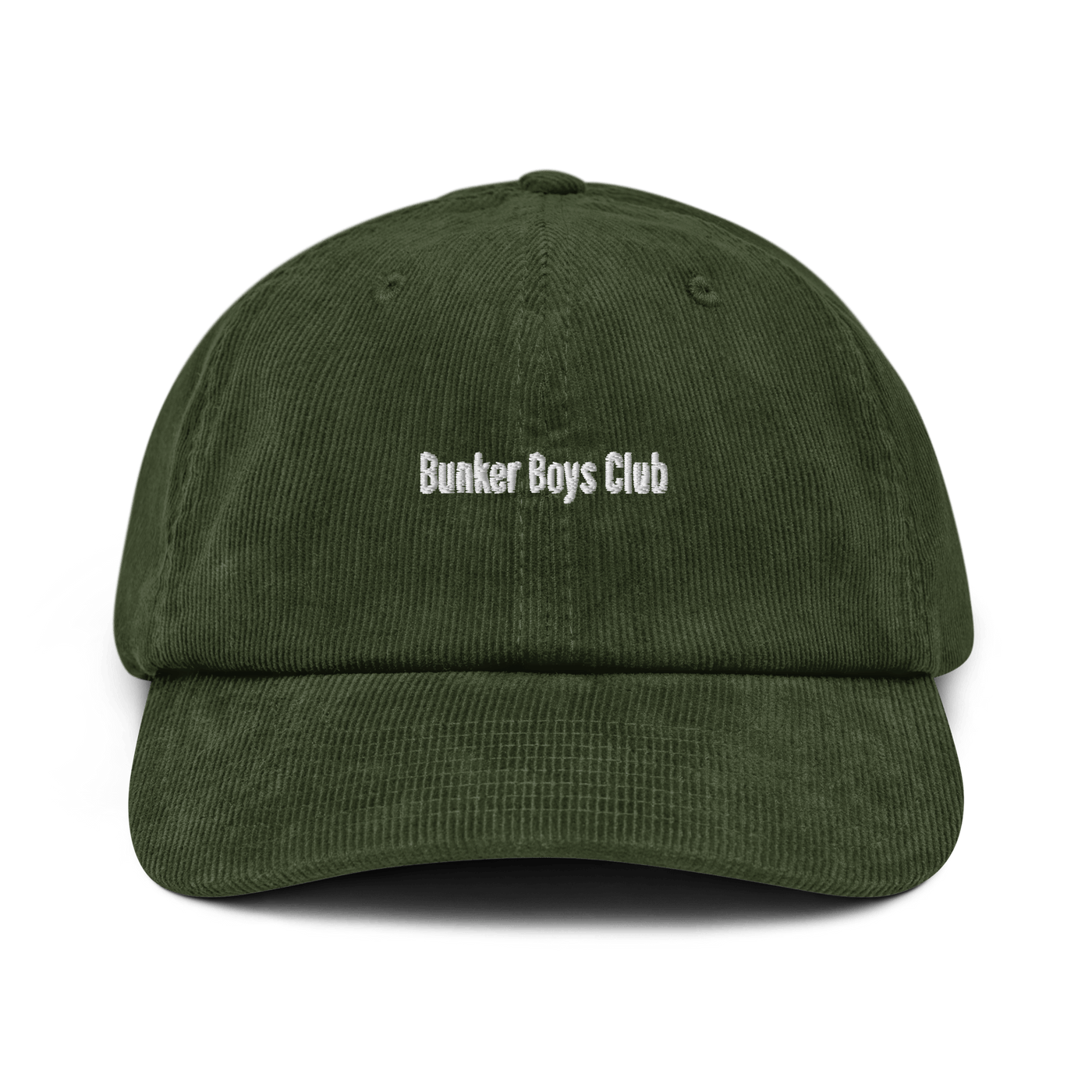 Bunker Boys Club Corduroy hat - Dark Olive - - Just Another Cap Store