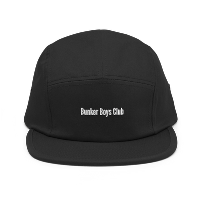 Bunker Boys Club Five Panel Hat - Black - - Just Another Cap Store