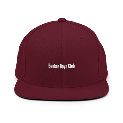 Bunker Boys Club Snapback - Maroon - - Just Another Cap Store
