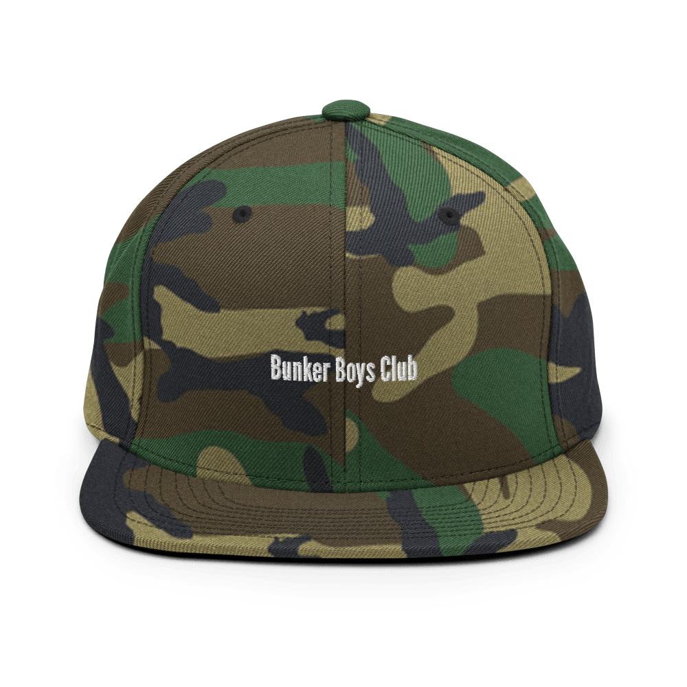 Bunker Boys Club Snapback - Green Camo - - Just Another Cap Store