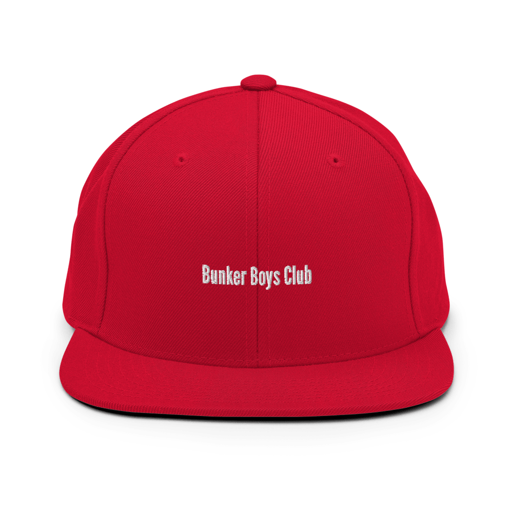 Bunker Boys Club Snapback - Red - - Just Another Cap Store