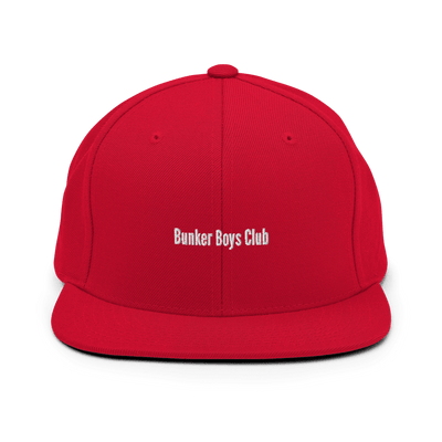 Bunker Boys Club Snapback - Red - - Just Another Cap Store