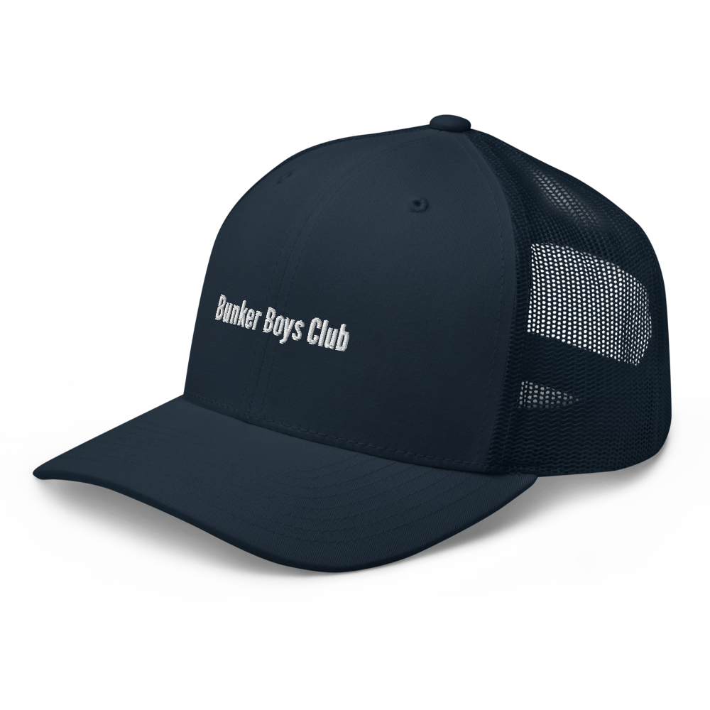 Bunker Boys Club Trucker Cap - Navy - - Just Another Cap Store