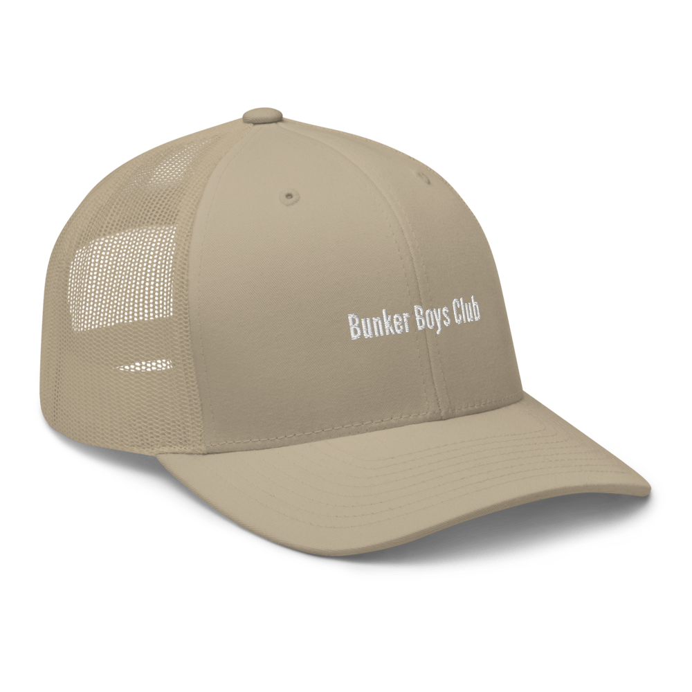 Bunker Boys Club Trucker Cap - Khaki - - Just Another Cap Store