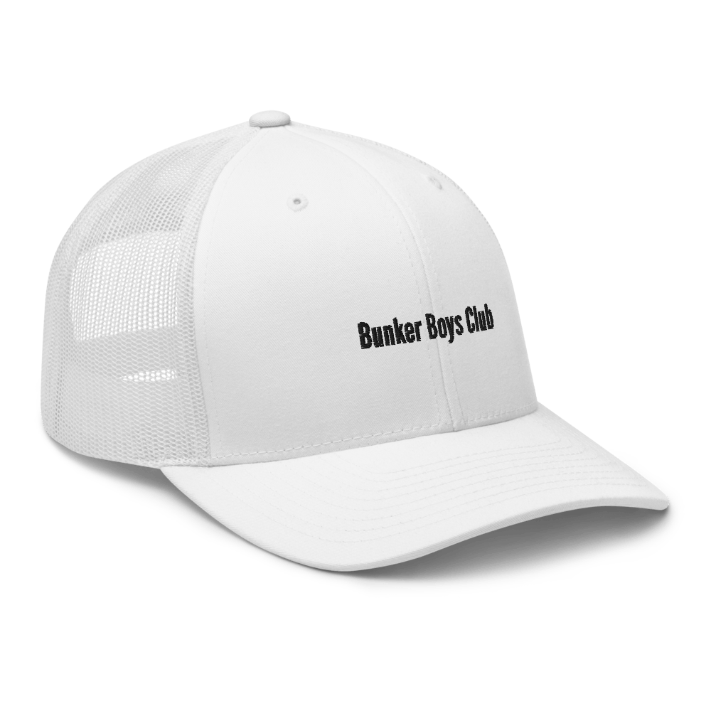 Bunker Boys Club Trucker Cap - White - - Just Another Cap Store