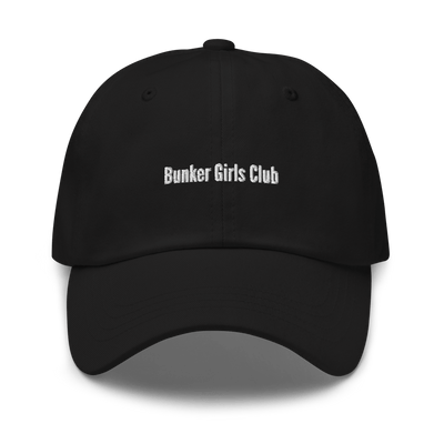 Bunker Girls Club Dad hat - Black - - Just Another Cap Store