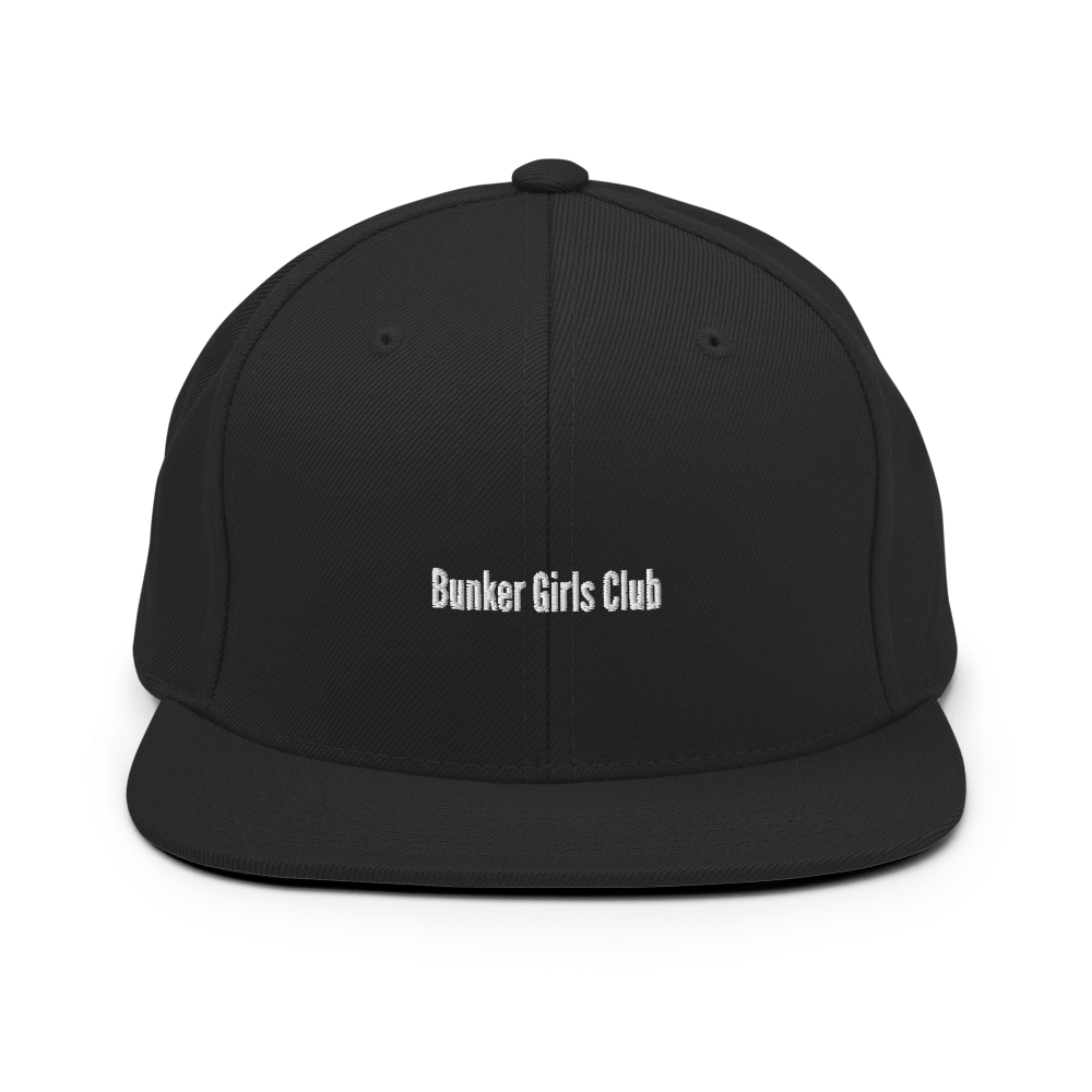Bunker Girls Club Snapback Hat - Black - - Just Another Cap Store