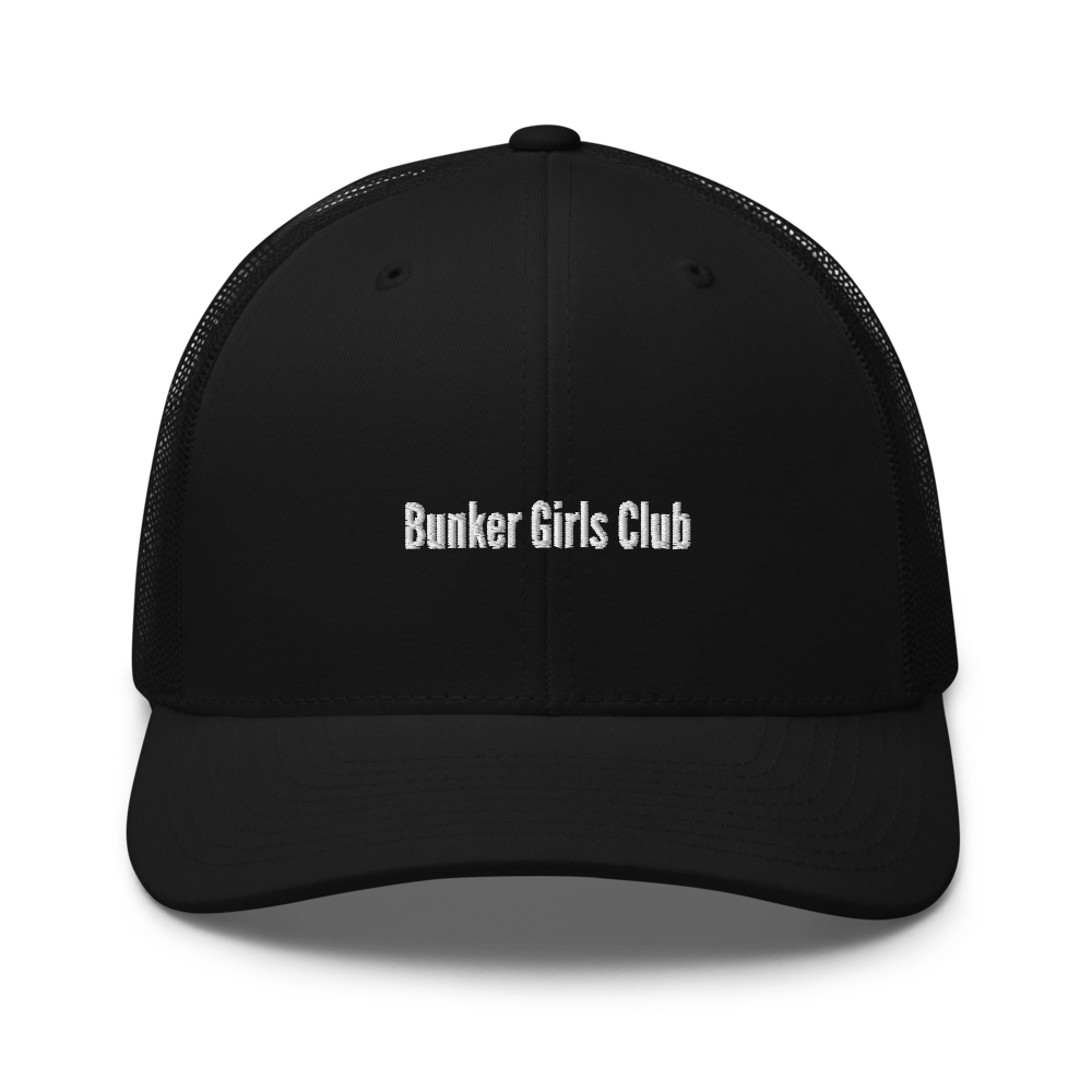 Bunker Girls Club Trucker Cap - Black - - Just Another Cap Store