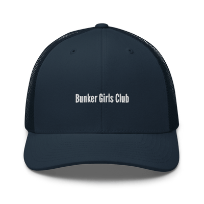 Bunker Girls Club Trucker Cap - Navy - - Just Another Cap Store