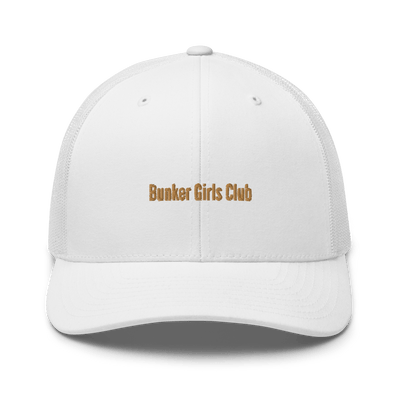 Bunker Girls Club Trucker Cap - White - - Just Another Cap Store