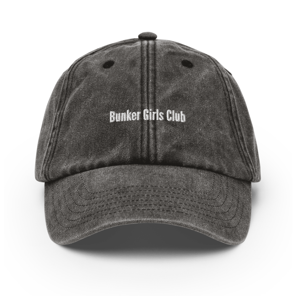 Bunker Girls Club Vintage Hat - Vintage Black - - Just Another Cap Store