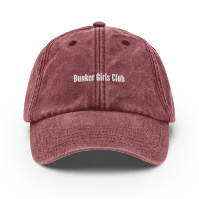 Bunker Girls Club Vintage Hat - Vintage Red - - Just Another Cap Store
