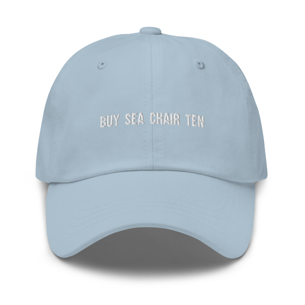 Buy Sea Chair Ten Dad Hat - Light Blue - - Just Another Cap Store