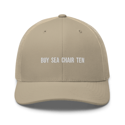 Buy Sea Chair Ten Trucker Cap - Khaki - - Just Another Cap Store