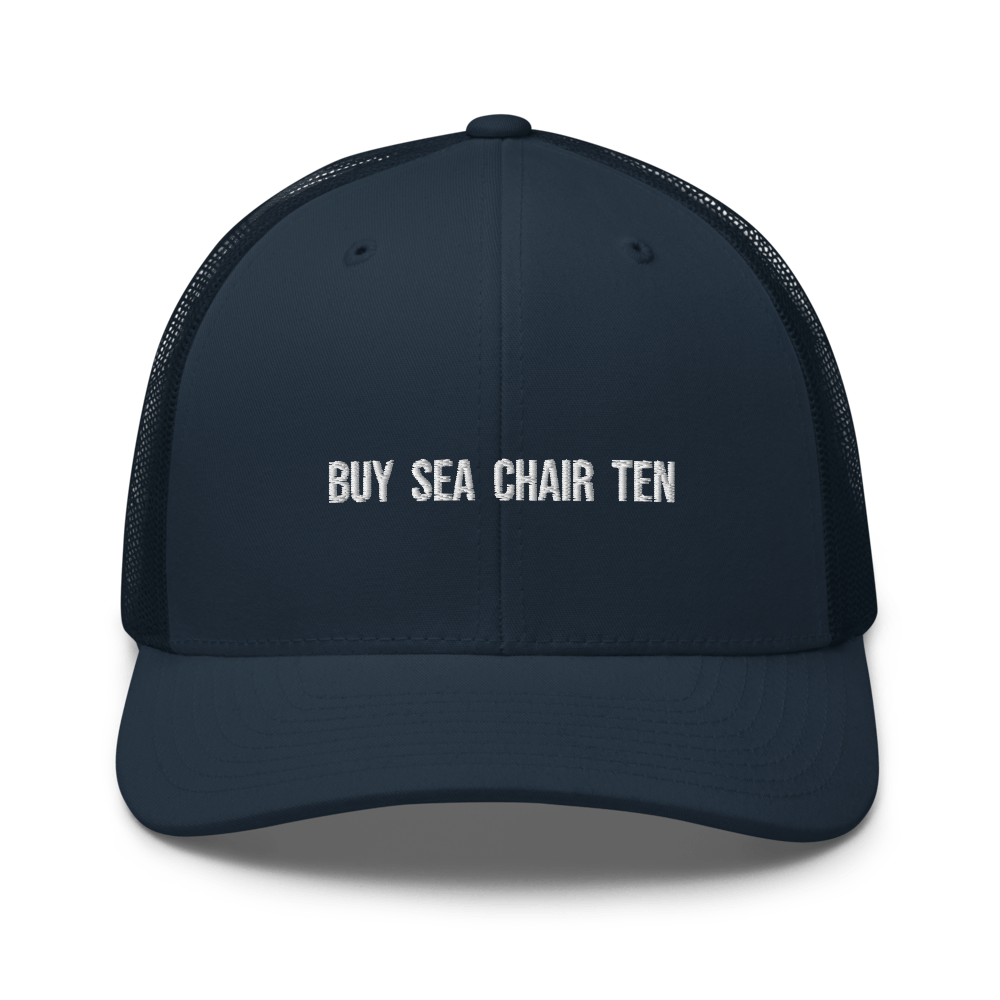 Buy Sea Chair Ten Trucker Cap - Navy - - Just Another Cap Store