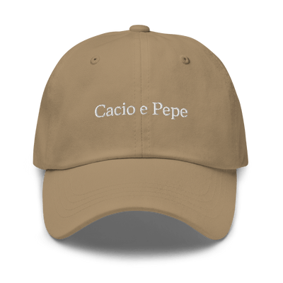 Cacio e Pepe Dad hat - Khaki - - Just Another Cap Store