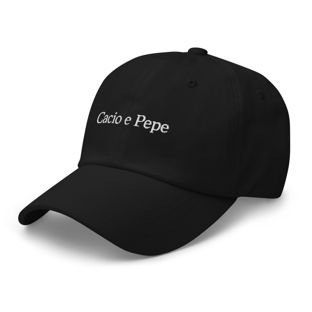 Cacio e Pepe Dad hat - Black - - Just Another Cap Store