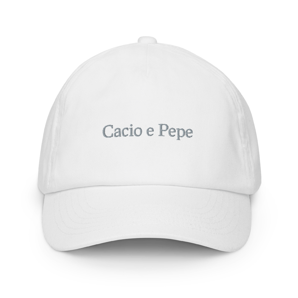 Cacio e Pepe Kids cap - White - - Just Another Cap Store