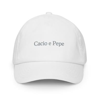 Cacio e Pepe Kids cap - White - - Just Another Cap Store