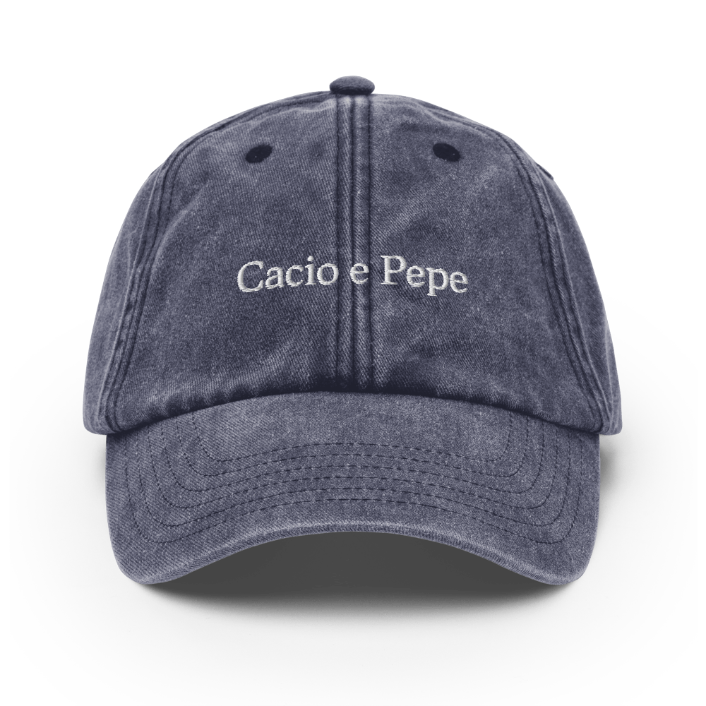 Cacio e Pepe Vintage Hat - Vintage Denim - - Just Another Cap Store