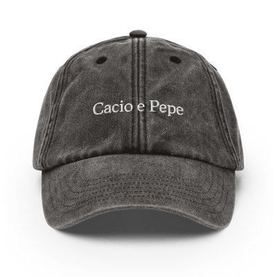 Cacio e Pepe Vintage Hat - Vintage Black - - Just Another Cap Store