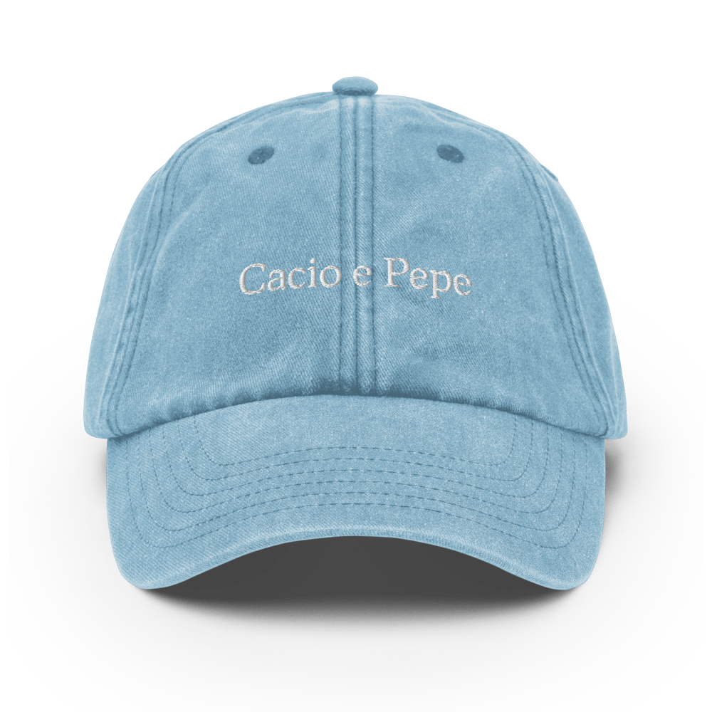 Cacio e Pepe Vintage Hat - Vintage Light Denim - Outlet - Just Another Cap Store