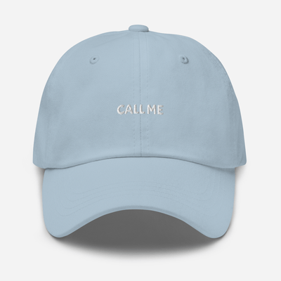 Call Me Dad hat - Light Blue - - Just Another Cap Store