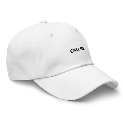 Call Me Dad hat - White - - Just Another Cap Store