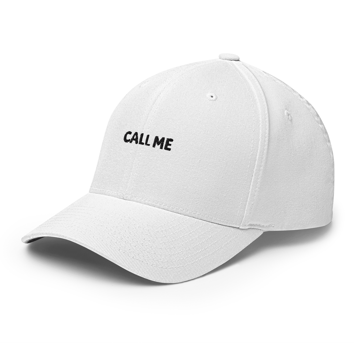 Call Me Flexfit Cap - White - S/M - Just Another Cap Store