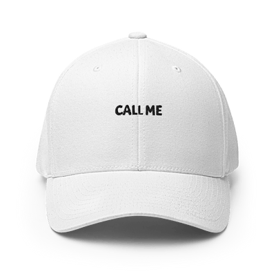 Call Me Flexfit Cap - White - S/M - Just Another Cap Store