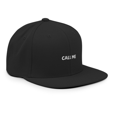 Call me Snapback - Black - - Just Another Cap Store