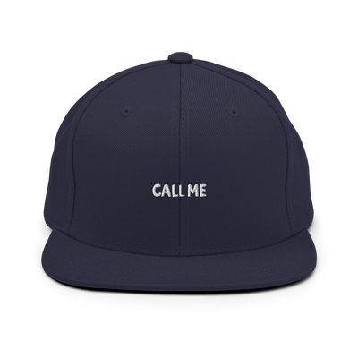 Call me Snapback - Black - - Just Another Cap Store