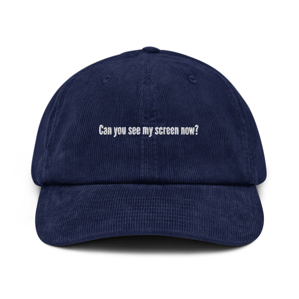 Can you see my screen now? Corduroy hat - Oxford Navy - - Just Another Cap Store